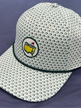 2026 Masters Logo with umbrella print Hat Augusta National Golf White